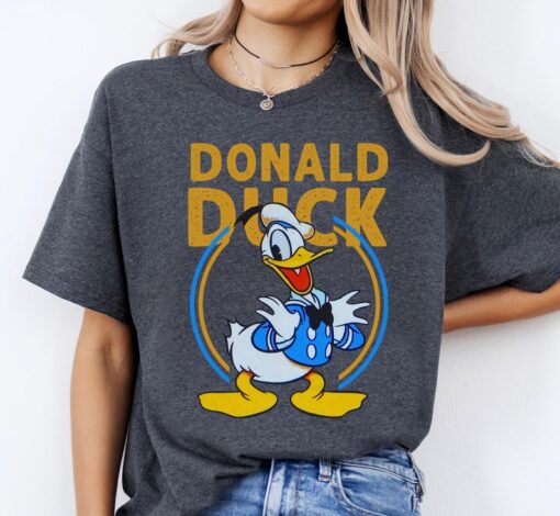 Donald Duck Cute Face Disney Duck Happy Vintage Shirt