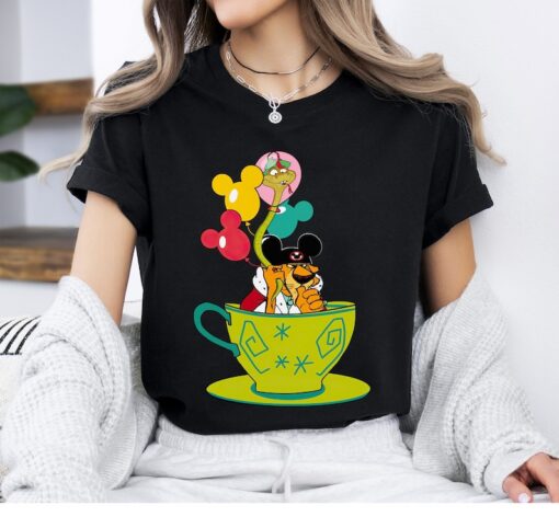 Prince John And Sir Hiss Mickey Balloons Tea Cup Shirt