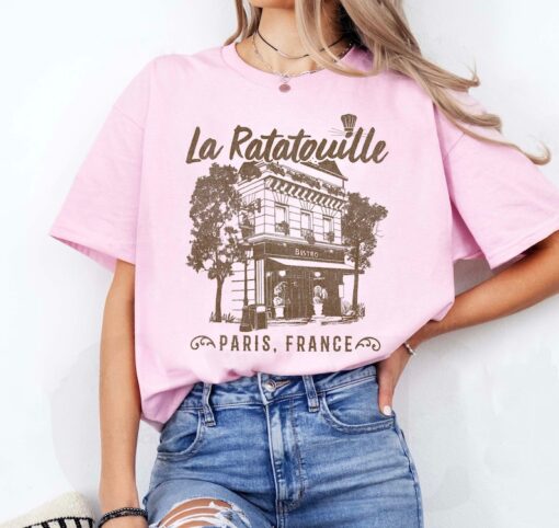 Disney Pixar Ratatouille Paris, France Vintage Restaurant T-Shirt