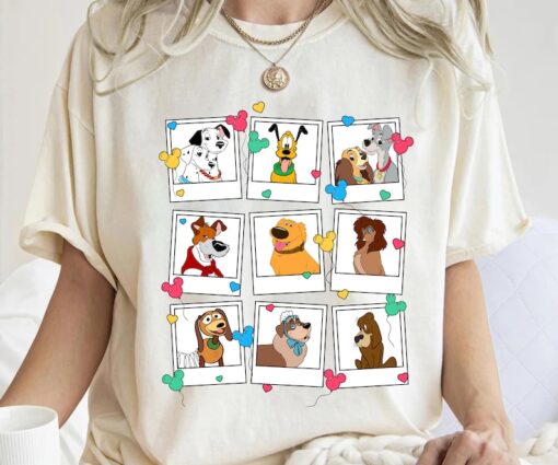 Disney Dogs Mickey Balloon Shirt, Dog Lovers T-Shirt, Dug, Pluto, Nana