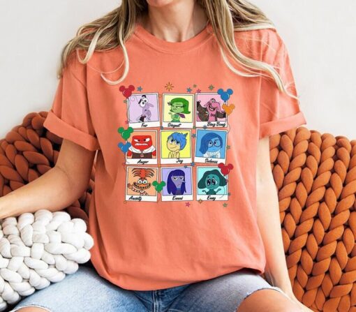 Disney Inside Out Characters Take Photos Group T-shirt