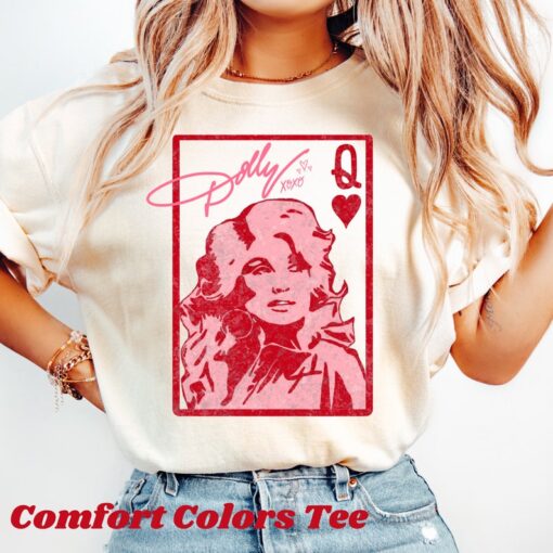 Dolly Parton Queen of Hearts Shirt,Dolly Playing Card T-Shirt