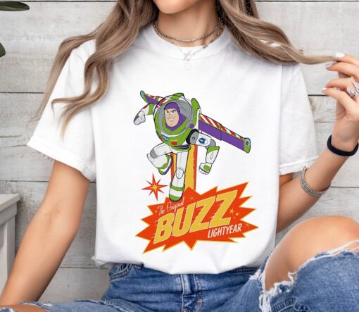 Disney Pixar Toy Story Buzz Lightyear Vintage Poster Shirt