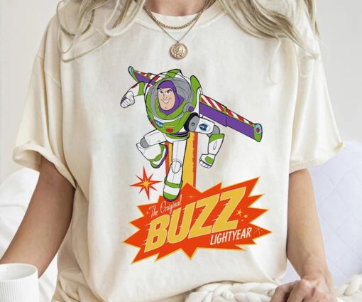 Disney Pixar Toy Story Buzz Lightyear Vintage Poster Shirt