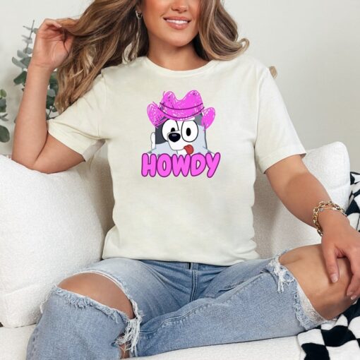 Howdy Muffin Heeler Cowboy Hat Tee Shirt