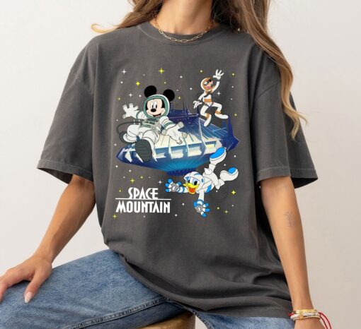 Vintage Space Mountain Shirt, Disney Mouse And Friends Space Shirt