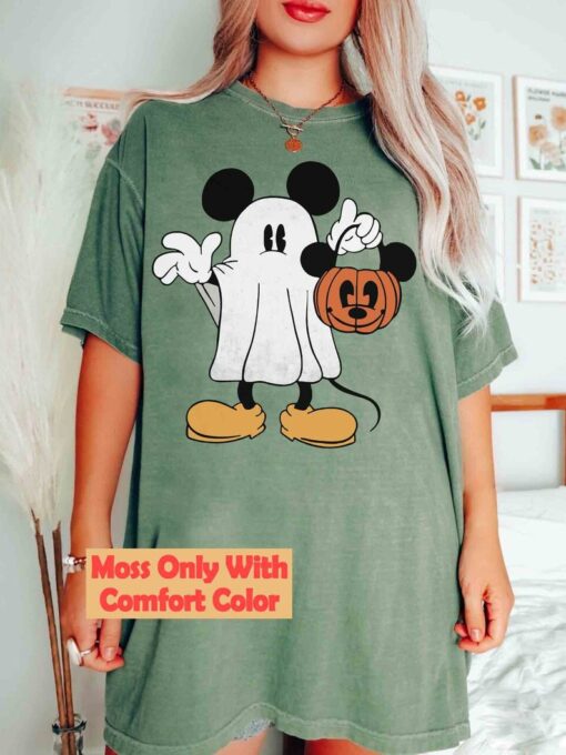 Mickey Mouse Costume Boo Horror Halloween Comfort Colors T-shirt