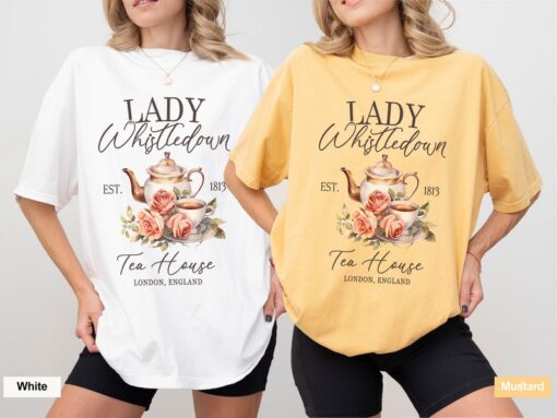 Lady Whistledown Tea House Shirt, Bridgerton Shirt, Tea House Shirt