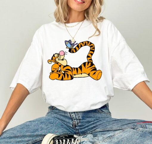 Disney Tigger with Butterfly Shirt, Winnie The Pooh Shirt