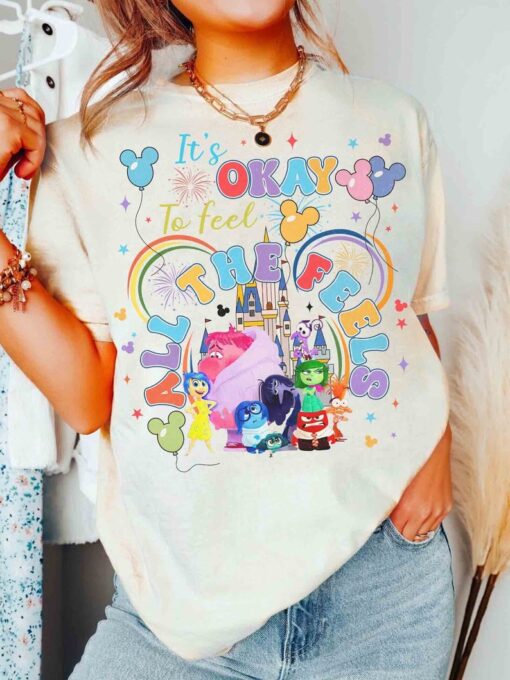 Inside Out 2 It's Okay To Feel All The Feels Balloons T-shirt