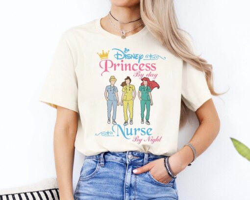 Disney Princess By Day Nurse By Night T-Shirt, Disney Nurse Shirt