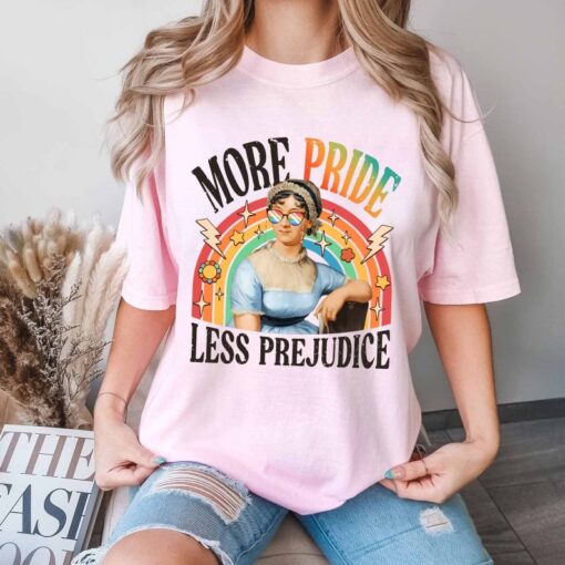 More Pride Less Prejudice Comfort Colors Shirt,Jane Austen Shirt