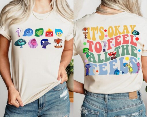 Inside Out All Emotions T-Shirt, It's Okay To Feel All The Feels Shirt