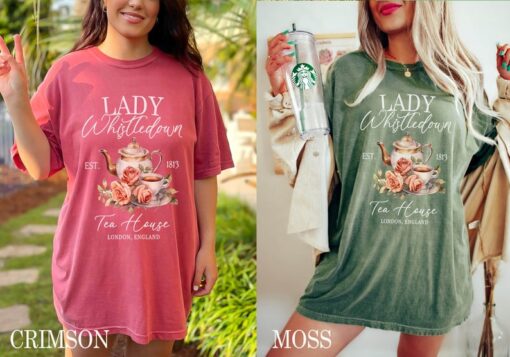 Lady Whistledown Tea House Shirt, Bridgerton Shirt, Tea House Shirt