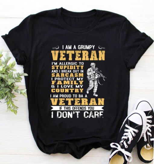 Veteran Shirt / Veteran T-shirt / Dad Shirt / Papa Shirt / Papa Gift /