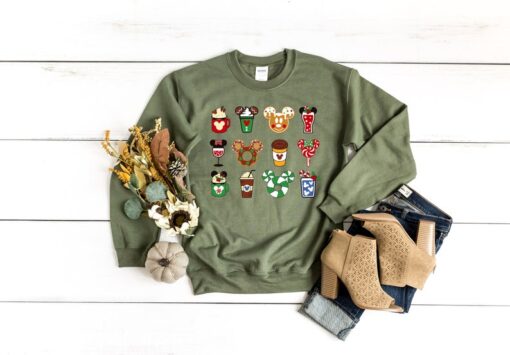 Disney Christmas Snacks Sweatshirt, Disney Christmas Shirt