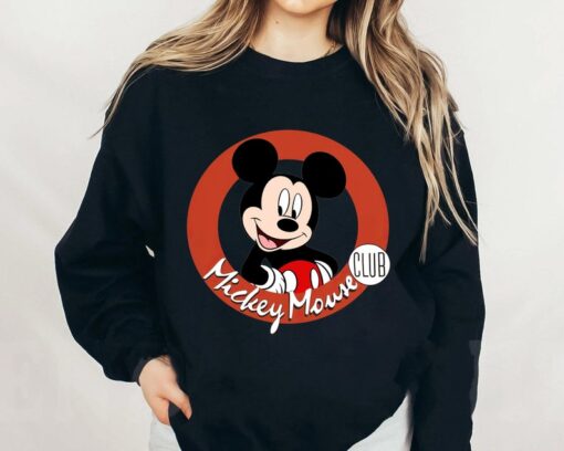 Retro Mickey Mouse Club Shirt, Mickey 1928 Steamboat Willie T-shirt