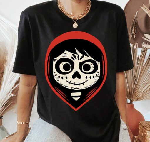 Disney Coco Miguel Sugar Skull Portrait T-Shirt