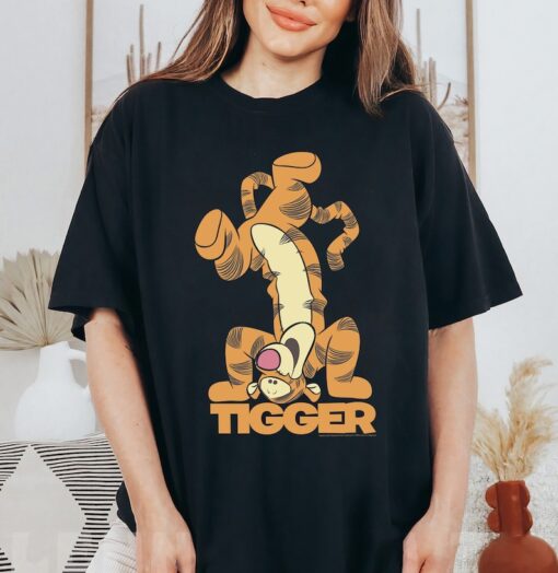 Disney Winnie The Pooh Tigger Upside Down Portrait T-Shirt