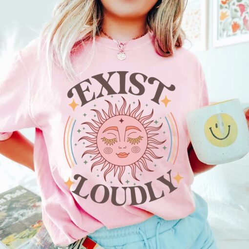 Exist loudly shirt | boho feminist | feminism gift