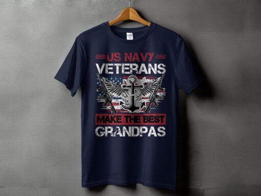 Veteran Grandpa Shirt , US Navy Veterans Make the Best Grandpas