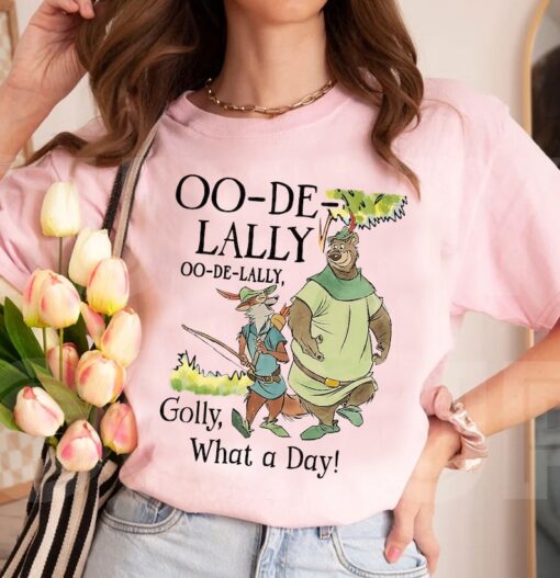 Vintage Robin Hood And Little John Oo De Lally Golly What A Day Shirt