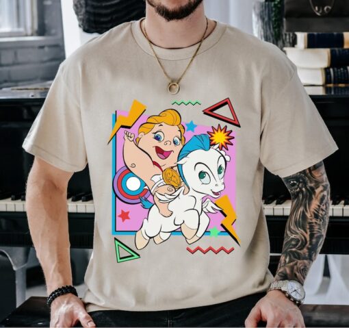 90s Baby Hercules and Pegasus Shirt Disney Hercules Shirt