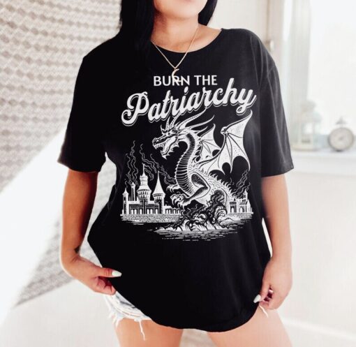 Burn the patriarchy shirt | feminist dragon shirt | gift for feminist