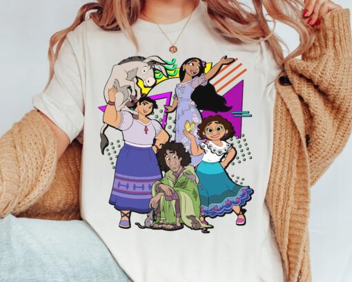 Disney Retro 90s Style Group Encanto Characters Squad Shirt