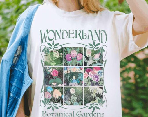 Disney Alice In Wonderland Botanical Gardens Shirt