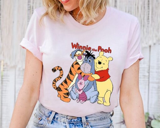 Disney Pooh Friends Hugging Winnie The Pooh Shirt