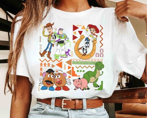 Retro 90s Toy Story Characters T-shirt