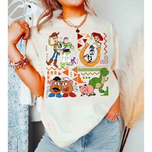 Retro 90s Toy Story Characters T-shirt