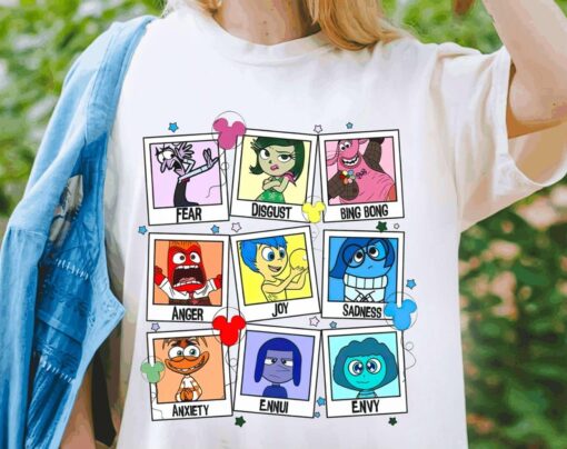 Disney Inside Out Characters Shirt, Inside Out 2 Movie 2024 T-shirt