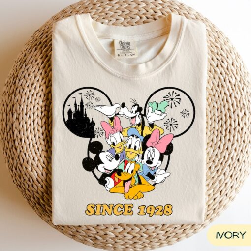 Disney Mickey & Co 1928 Comfort Colors Shirt, Disney Family Shirts