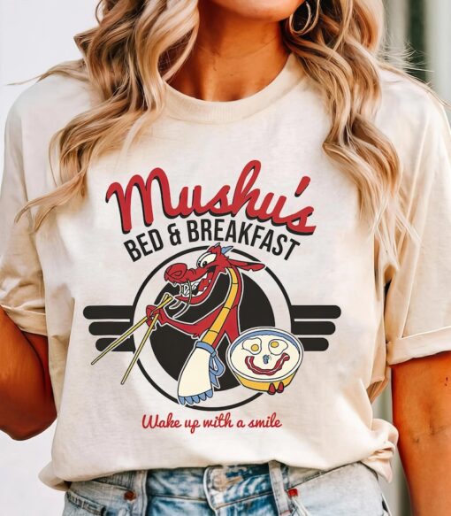 Disney Mulan Mushu Shirt, Mushu'S Bed And Breakfast Poster Sweatshirt