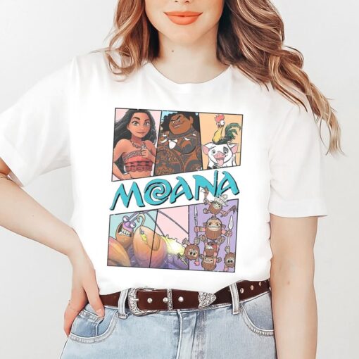 Vintage Disney Moana Shirt, Hei Hei And Pua Floral T-shirt