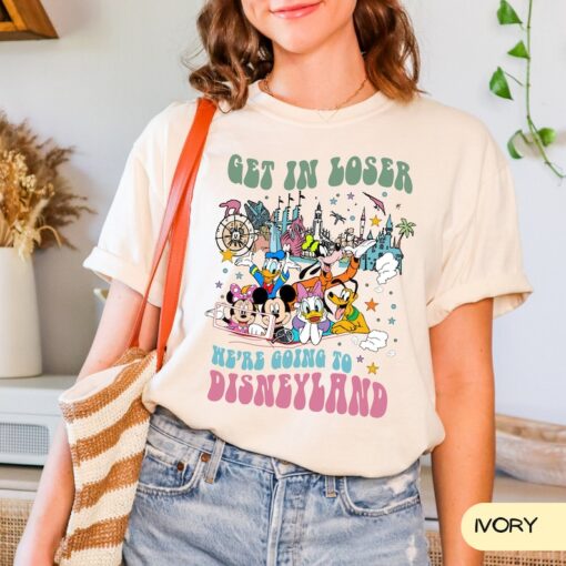 Comfort Colors Retro Get in loser we’re going to Disney World Shirt