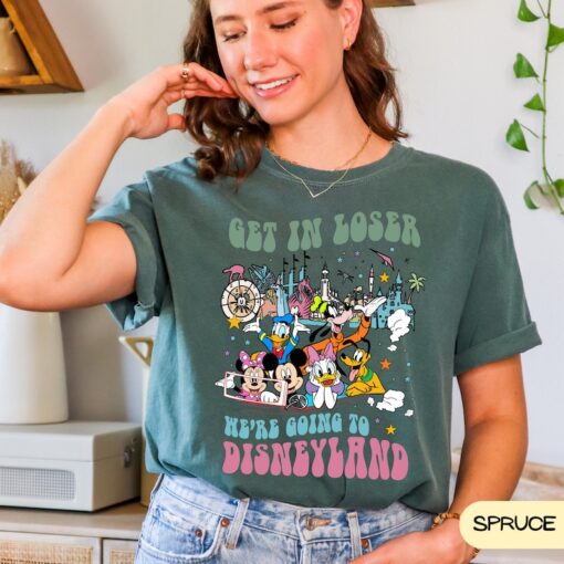 Comfort Colors Retro Get in loser we’re going to Disney World Shirt