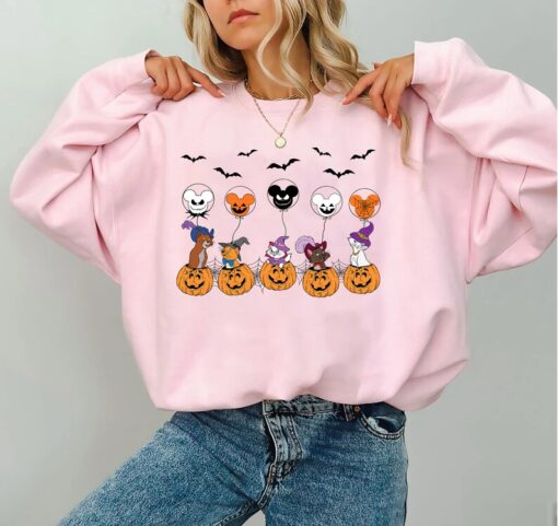 Disney Aristocats Witches Halloween Spooky Balloon Shirt