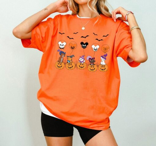 Disney Aristocats Witches Halloween Spooky Balloon Shirt