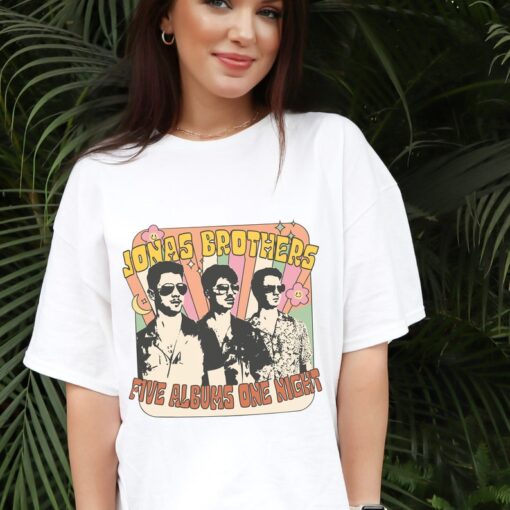 Jonas Brothers T-shirt Five Albums One Night Tour 2024 Tshirt Jonas