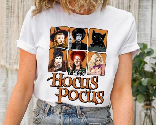 Hocus Pocus Characters Comfort Colors Shirt, Sanderson Sisters T-shirt