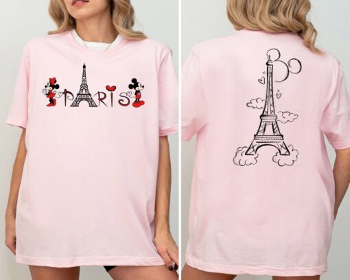 Disney Paris Shirt, Mickey Minnie Eiffel Tower Shirt