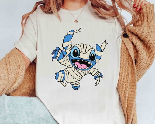 Disney Halloween Stitch Mummy T-Shirt, Stitch Mummy Tee