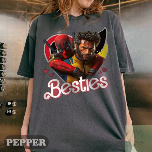 Cute Deadpool and Wolverine Besties Forever Shirt, Men's and Women's