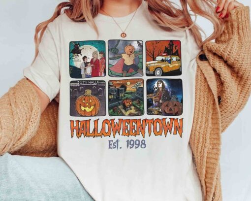 Vintage Halloweentown Scary Movie 1998 Group Retro Shirt