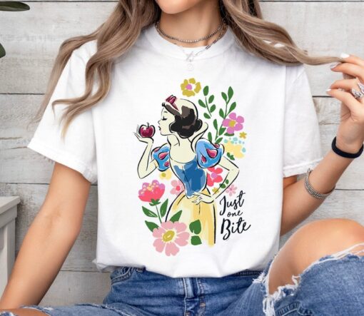 Disney Princess Snow White Just One Bite Floral T-Shirt