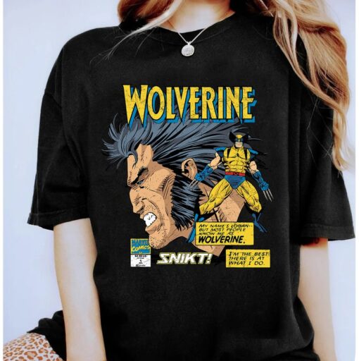 Marvel Comics Wolverine Classic Logan Retro Shirt, Marvel X-men Shirt