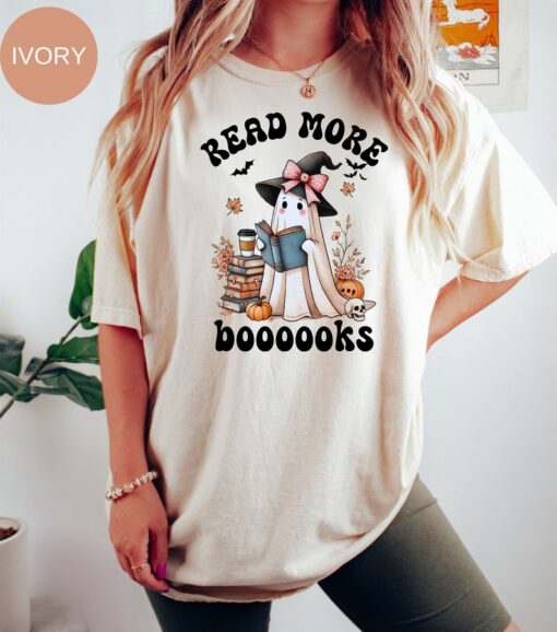 Read More Books Comfort Colors® Ghost Reading Books Shirt